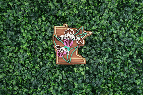 Minnesota State Flower Ornament/Magnet