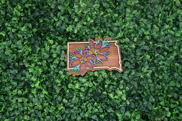 South Dakota State Flower Ornament/Magnet