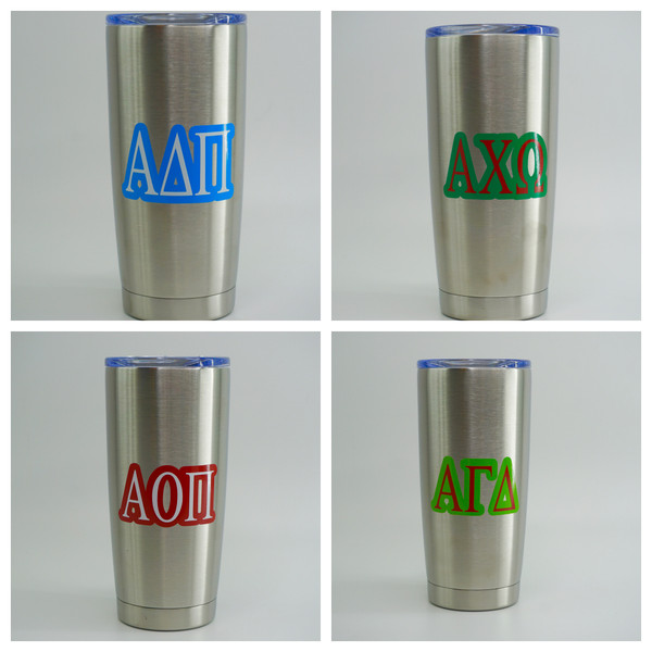 Sorority Stainless Steel Tumbler