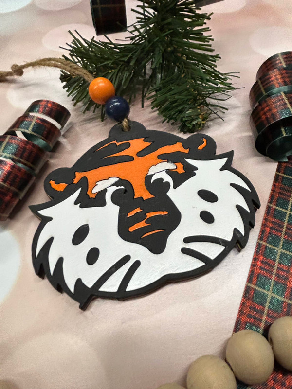Aubie Tiger Laser Cut Ornament