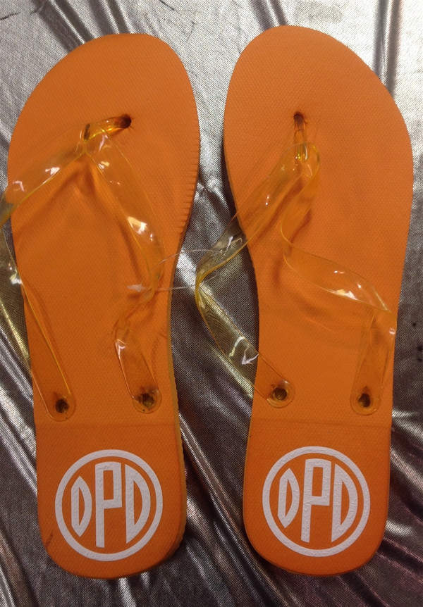 Monogrammed Flip Flops