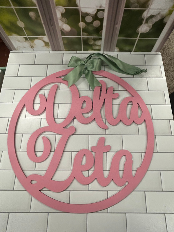 Delta Zeta door hanger