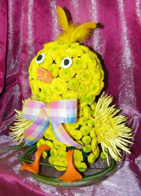 Spring Chick flower creation
