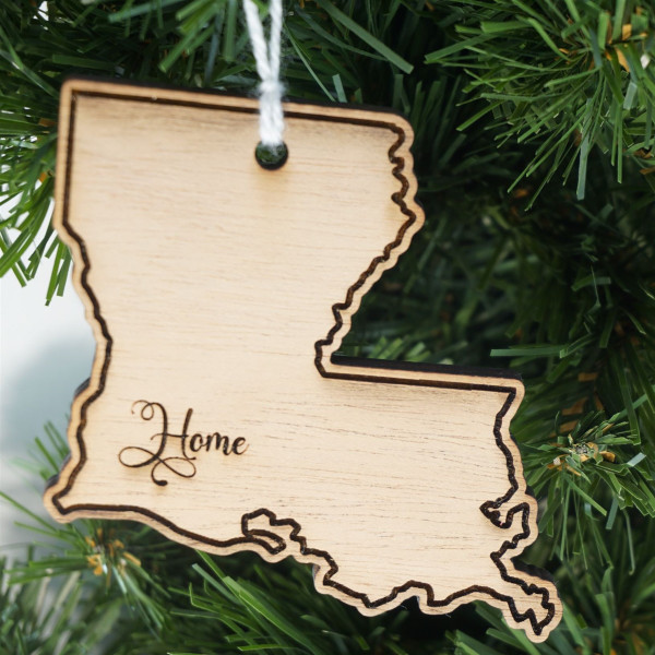 State Ornament Louisiana Home