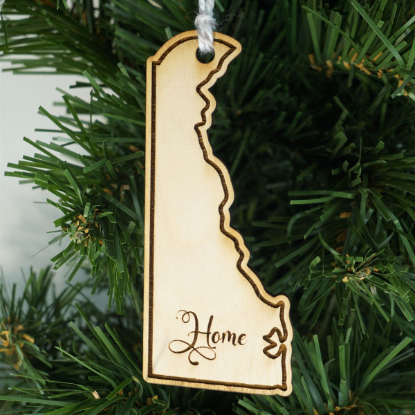 State Ornament Delaware Home