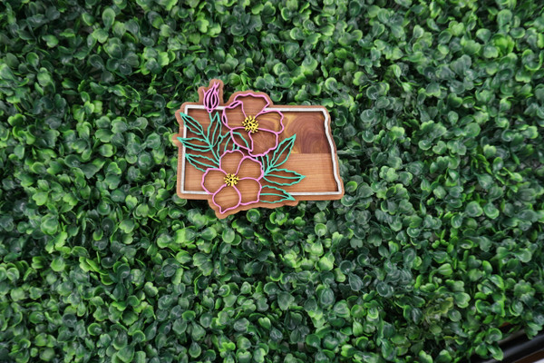 North Dakota State Flower Ornament/Magnet