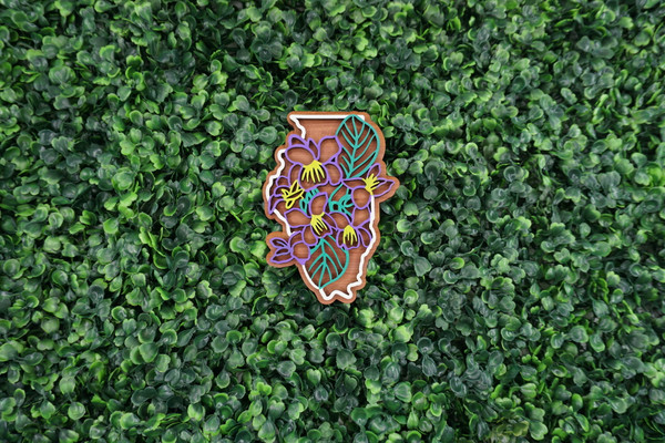 Illinois State Flower Ornament/Magnet