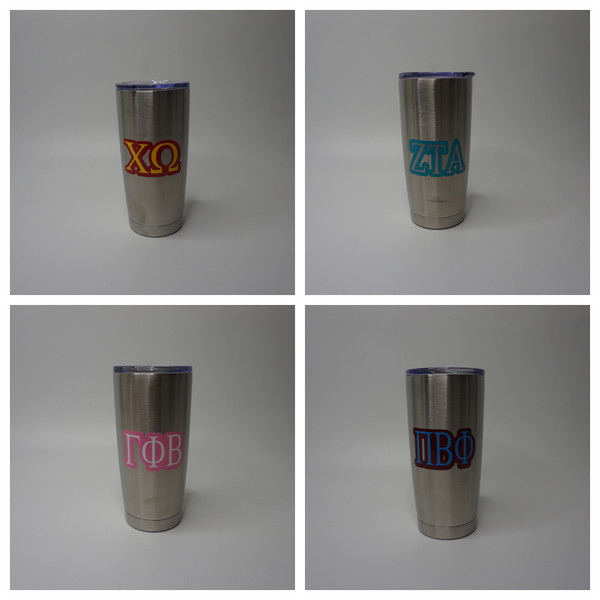 Sorority Stainless Steel Tumbler