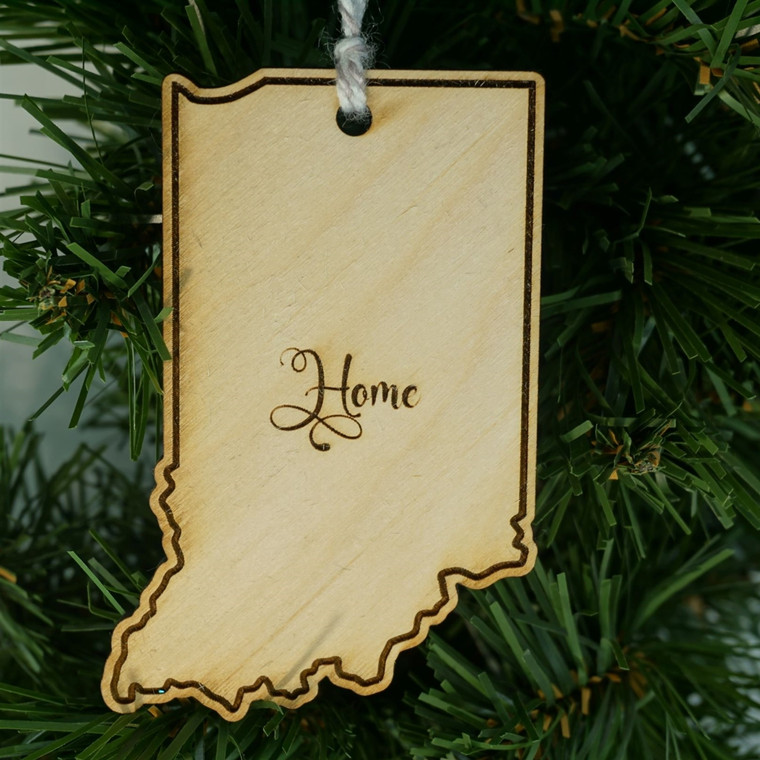 State Ornament Indiana Home