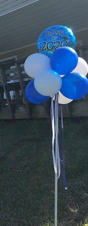 Yard balloon single graduate style