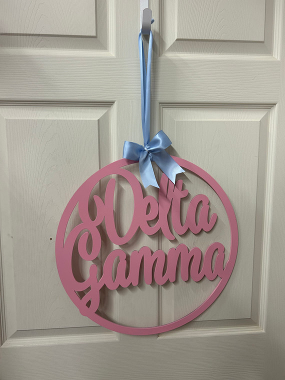 Delta Gamma door hanger