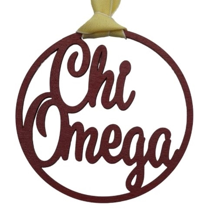 Chi Omega door hanger