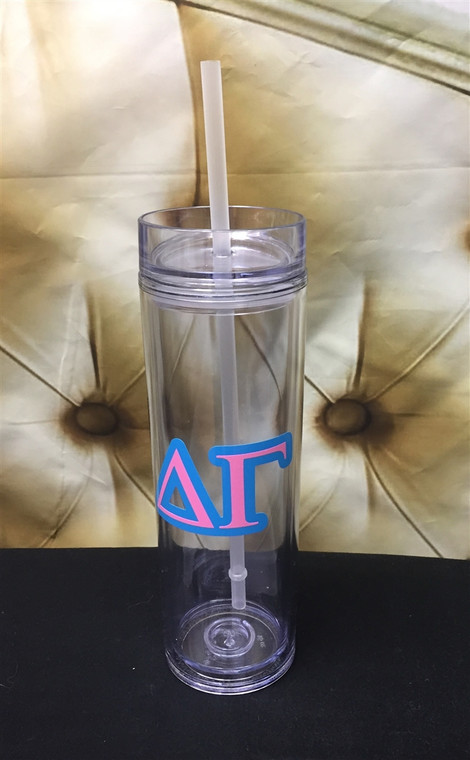 Delta Gamma skinny tumbler