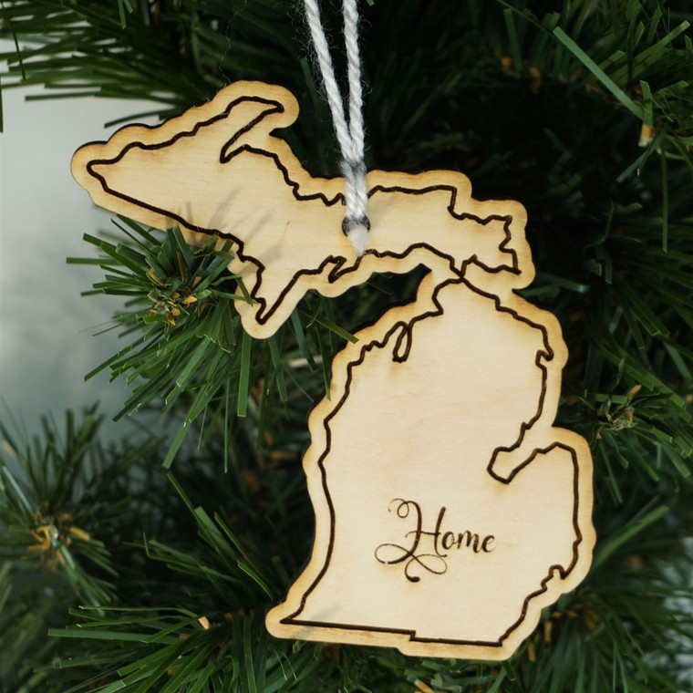 State Ornament Michigan Home
