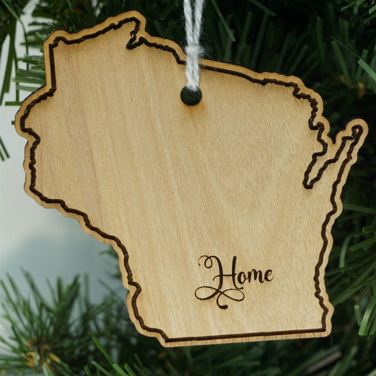 State Ornament Wisconsin Home