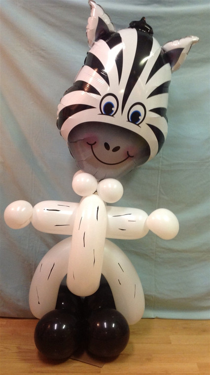 Zany zebra character creation