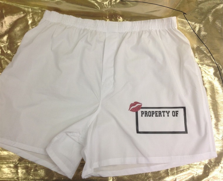 Property of (your name) boxers