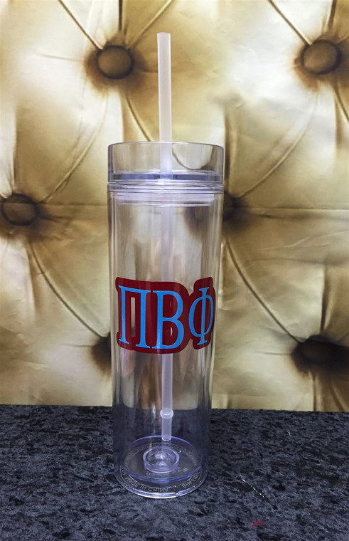 Pi Beta Phi skinny tumbler