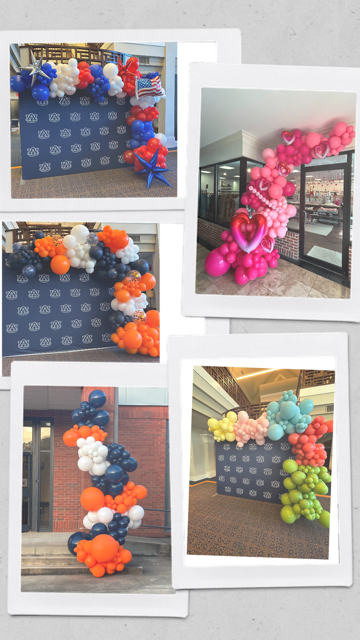 organic balloon half arches