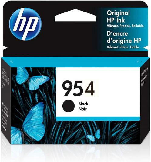 HP 954 Black Ink Cartridge 23.5ml Approximate 1,000 Pages Yield