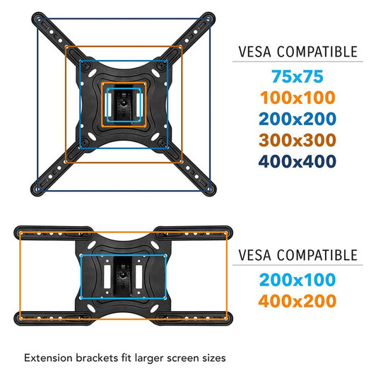 NA Tilt and Swivel Wall Mount TV Bracket for size 23" - 60"