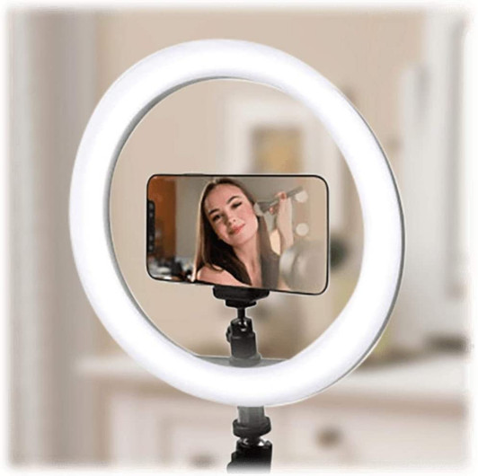 Vivitar 10" Ring Light Compact Tripod with USB Powered, Ball Head