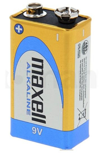 Maxell 9V Alkaline Battery