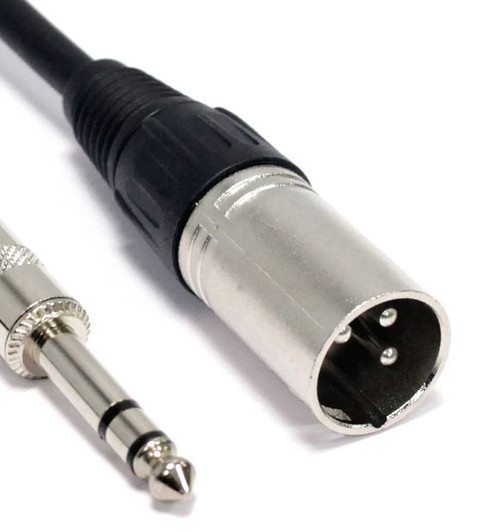 StudioZ 10ft 3 Pin XLR Male to 1/4" Stereo male Microphone Cable