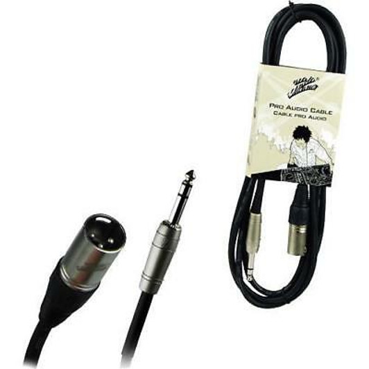 StudioZ 10ft 3 Pin XLR Male to 1/4" Stereo male Microphone Cable