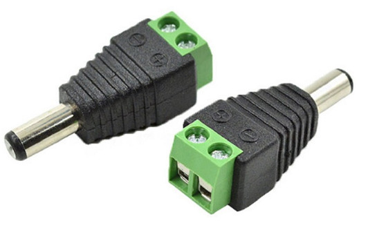 NA CCTV DC Male Power Connector 2 Pack