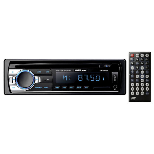 Audio Drift Car CD Player with BT Wireless Stream/USB/SD/MMC and AM/FM Tuner