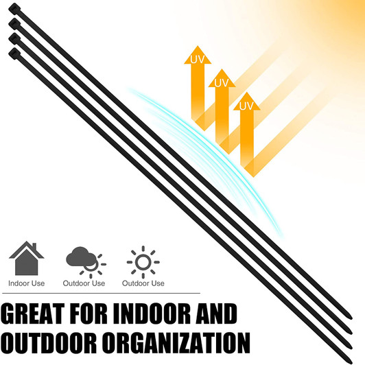 Pipeman's 12" Cable ties 100Pk Black