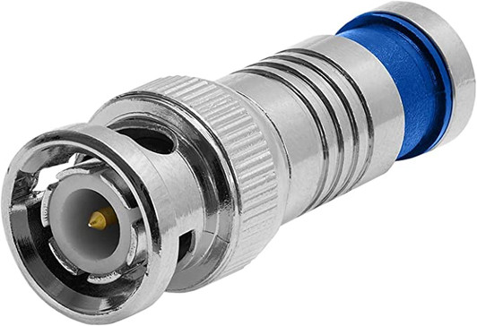 NA RG59 Compression Connector Blue