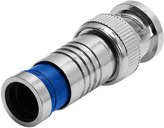 NA RG59 Compression Connector Blue