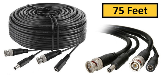 NA 75ft CCTV BNC Video and Power Extension Cable