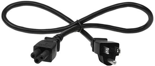 NA Laptop Power Cord 3 Prong plug to 3 slot female connector