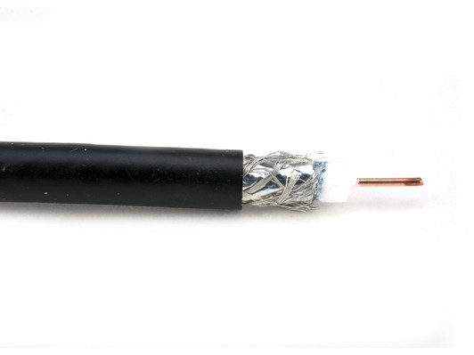 NA 1000ft RG-6 Coxial Black Cable