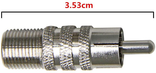NA Coaxial Female to RCA Male