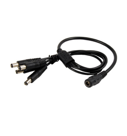 NA DC Cord 1 Female to 4 Male CCTV Pigtail Power Cable