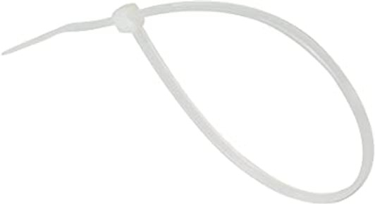 NA 8" Cable Ties White 100 Pack
