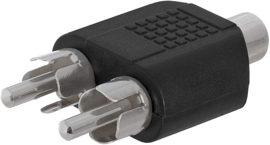 NA RCA Female to Double RCA Male Converter Plug