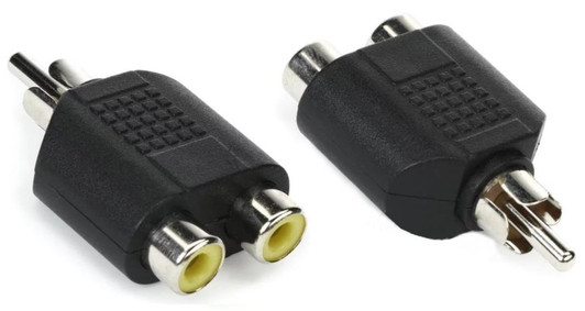 NA RCA Male Plug to Double RCA Female Jack