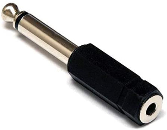 NA 1/4" Mono Male Plugs to 3.5mm Jack Female Converter Plug