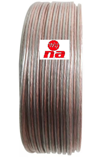 Audiopipe 500ft 14 Gauge Clear Dual Conductor Speaker Cable - Wire for Car - Home Audio