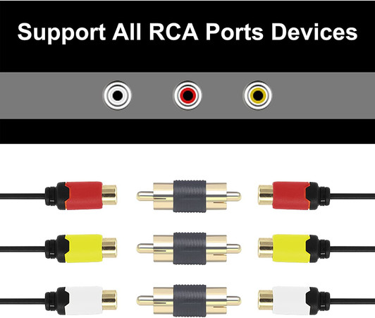 NA RCA Male to RCA Male Connector