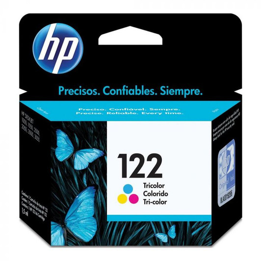 HP 122 Tri-Color Ink Catridge 2ml Approximate 100 Pages Yield