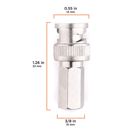 NA BNC Twist On Coupler for RG-59 Cable