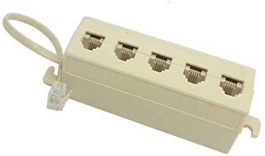 NA RJ11 5 Port Female Telephone Line Splitter Connector