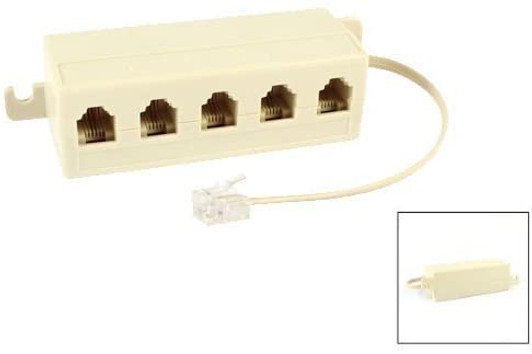 NA RJ11 5 Port Female Telephone Line Splitter Connector