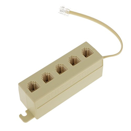NA RJ11 5 Port Female Telephone Line Splitter Connector